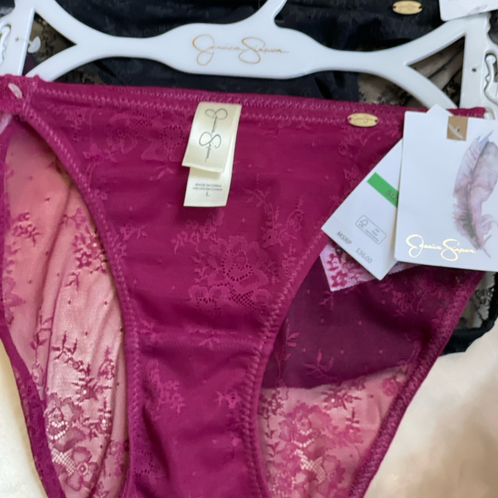 Jessica Simpson Women's Lace Panties - Pink